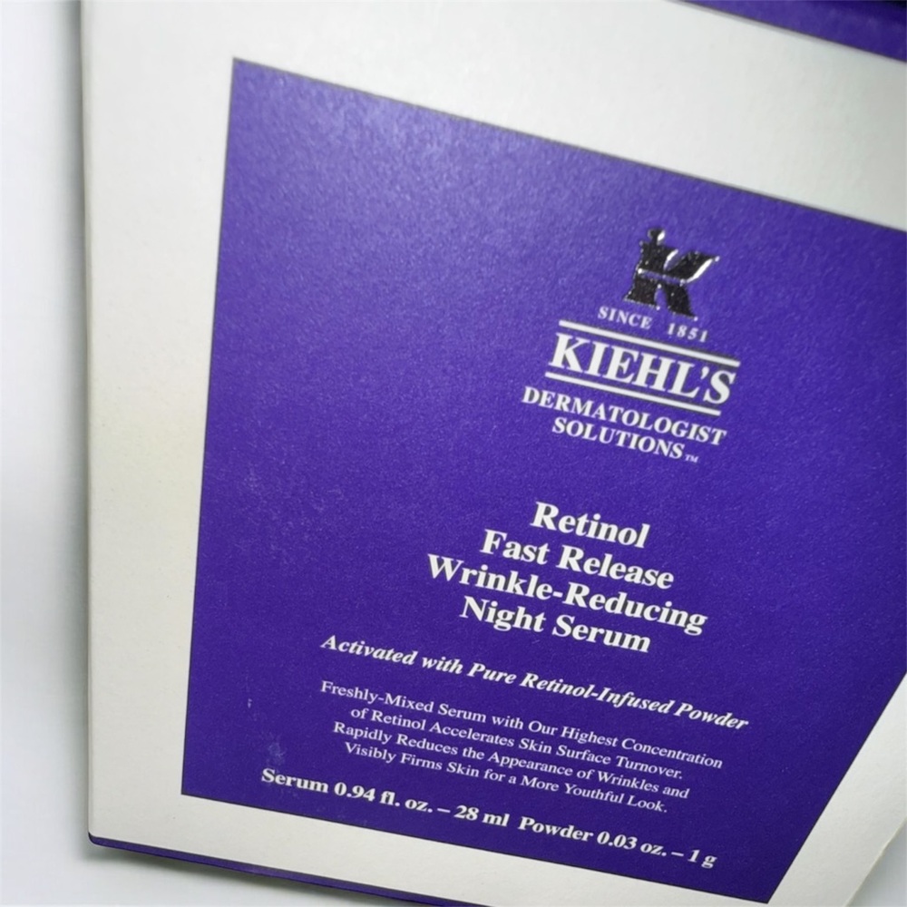 KIEHL’S - RETINOL FAST RELEASE WRINKLE-REDUCING NIGHT SERUM — VEGAN — 0.94oz